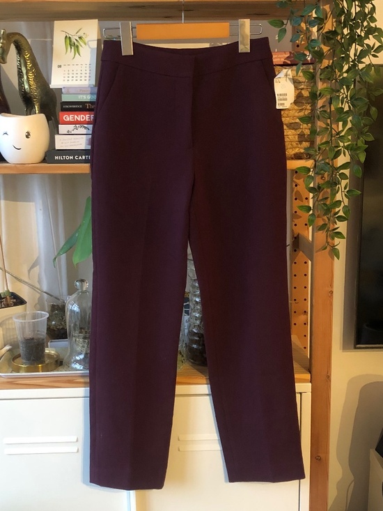 NWT Burgundy Dress Pants. NEW - Picture 6 of 12